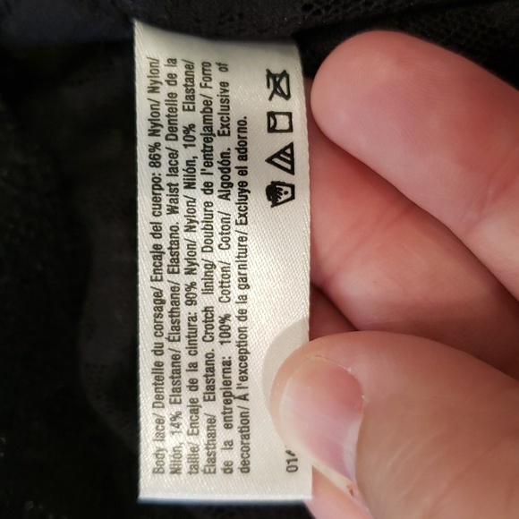 Cheeky Lace Hipster Maidenform Women Size 7 Large Black - Picture 5 of 5